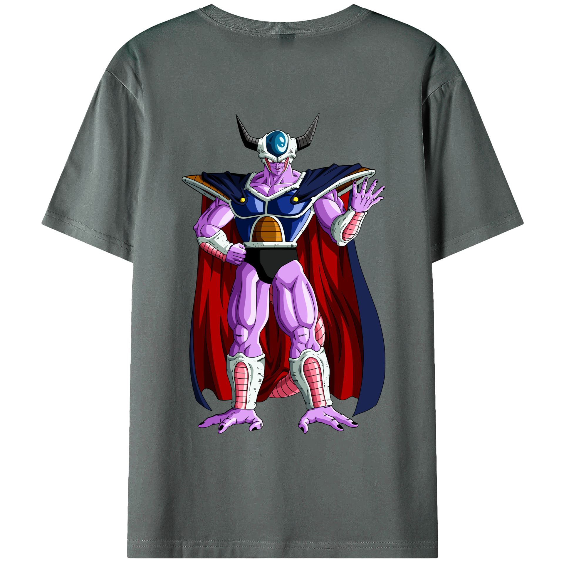 （画像用） ドラゴンボール コルド大王 DRAGON BALL King Cold 綿100％ メンズ半袖Tシャツ（バックプリント） 通気性